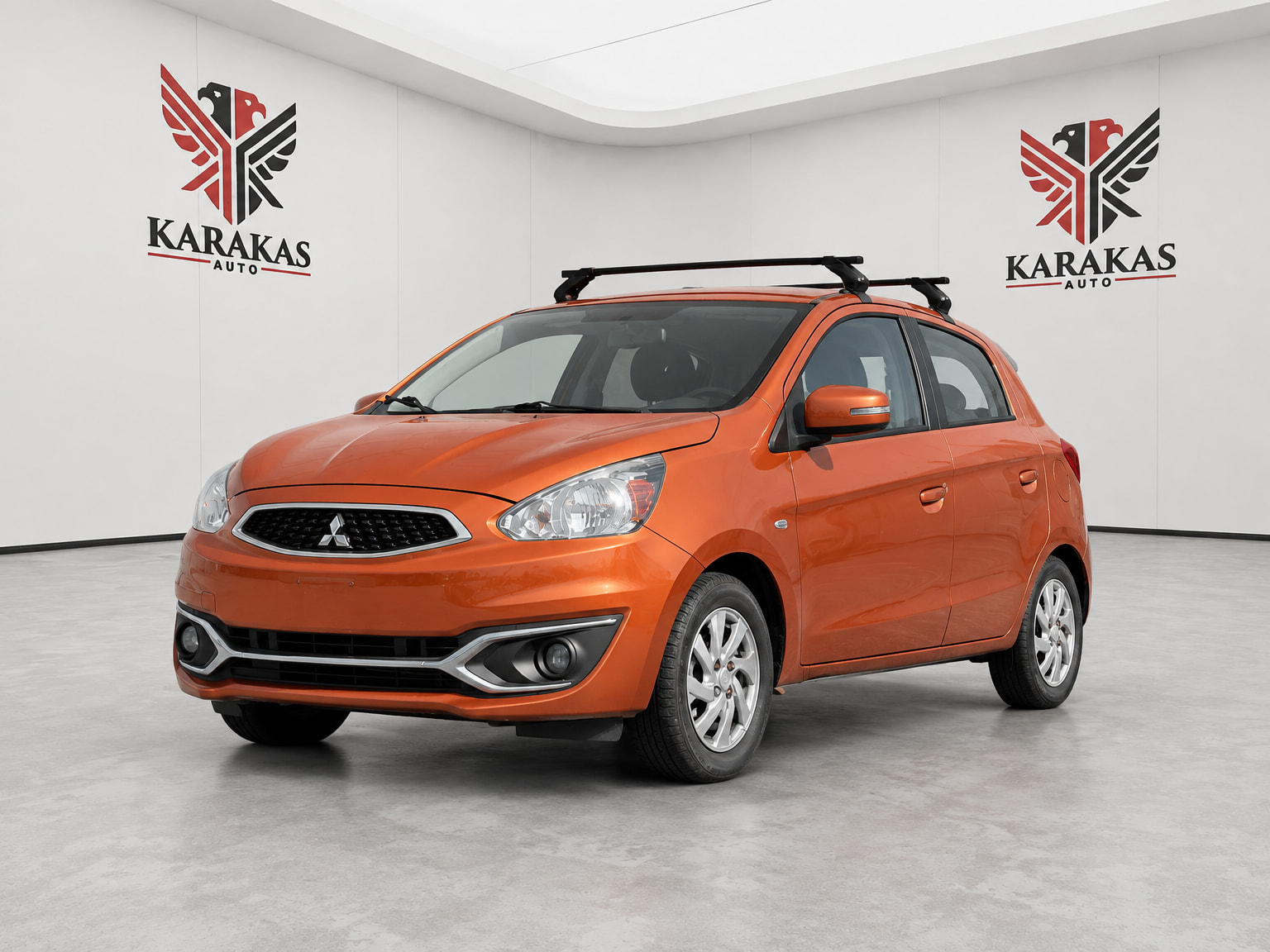 Orange 2017 Mitsubishi Mirage Hatchback Front-Wheel Drive Automatic